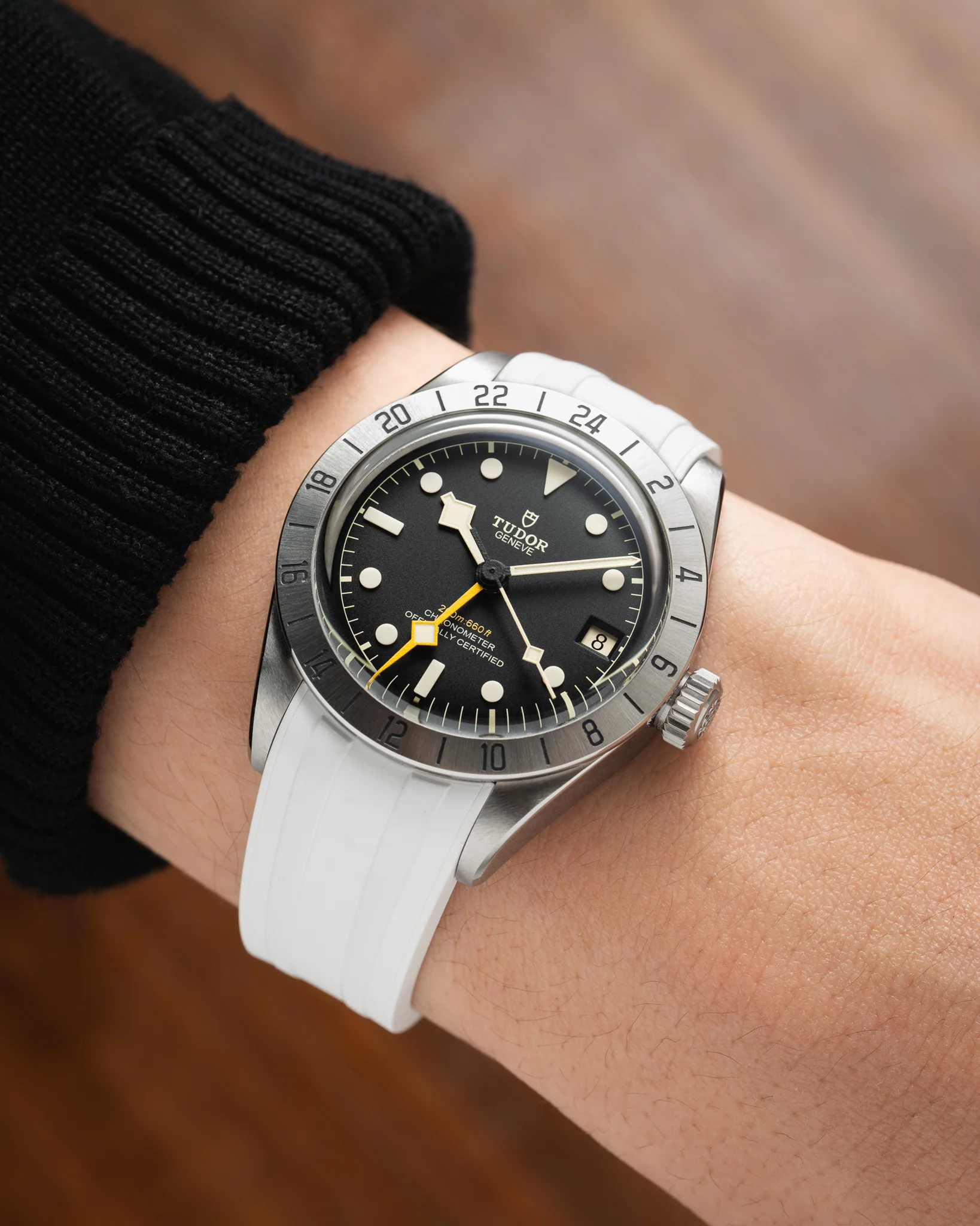 White CTS Rubber Strap for Tudor BB Pro - Image 2