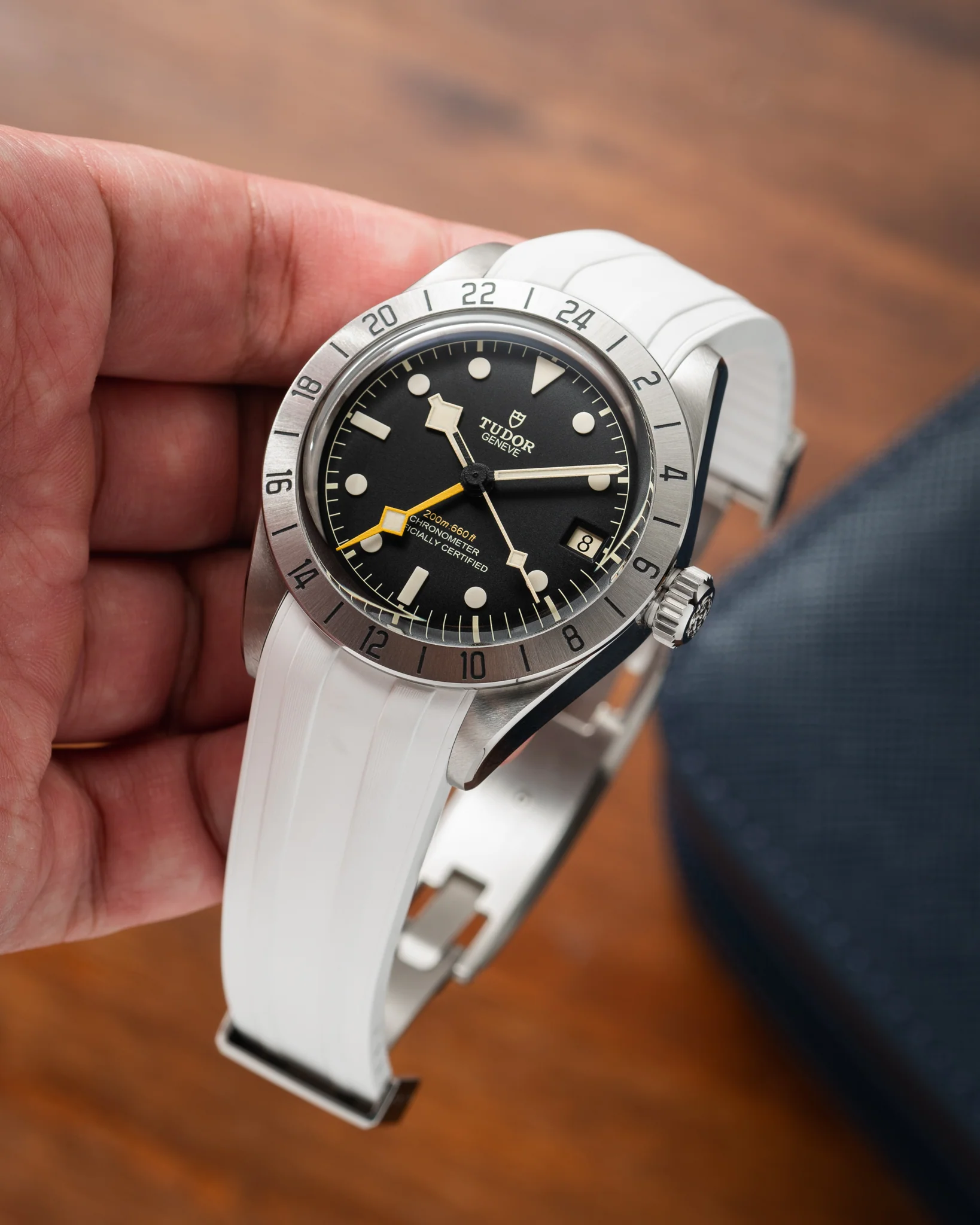 White CTS Rubber Strap for Tudor BB Pro - Image 3