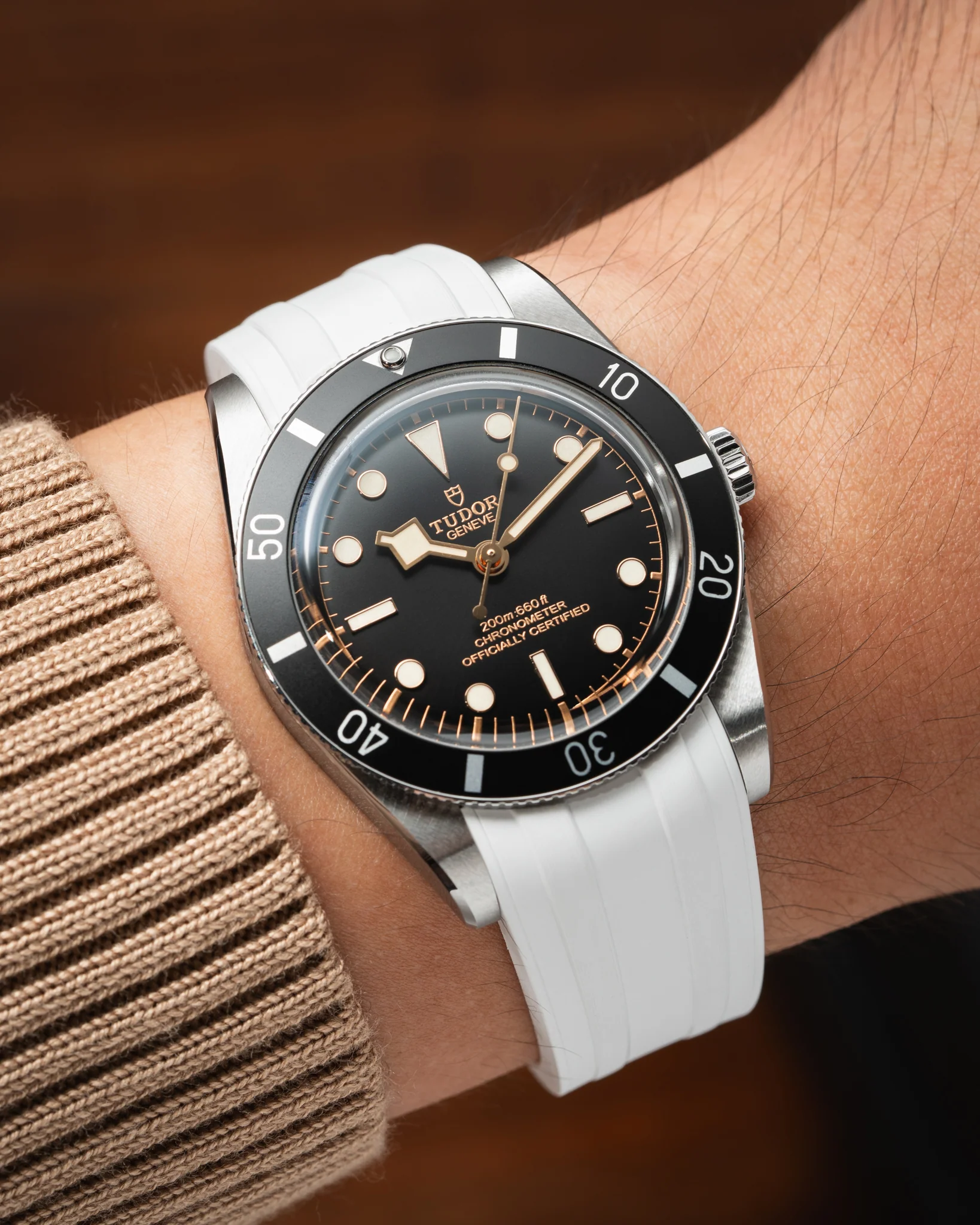 White CTS Rubber Strap for Tudor BB54 - Image 2