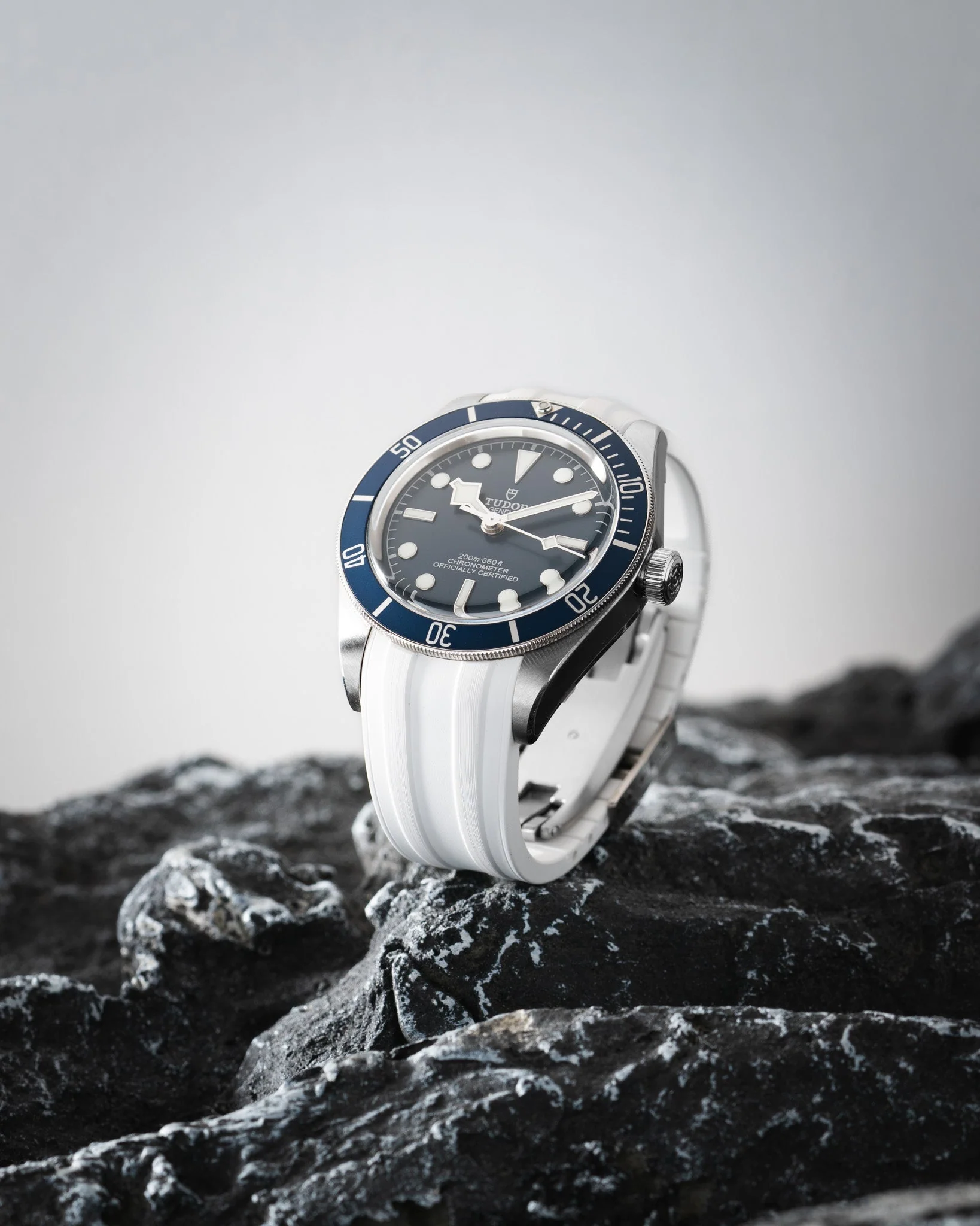 White CTS Rubber Strap for Tudor BB58 - Image 2