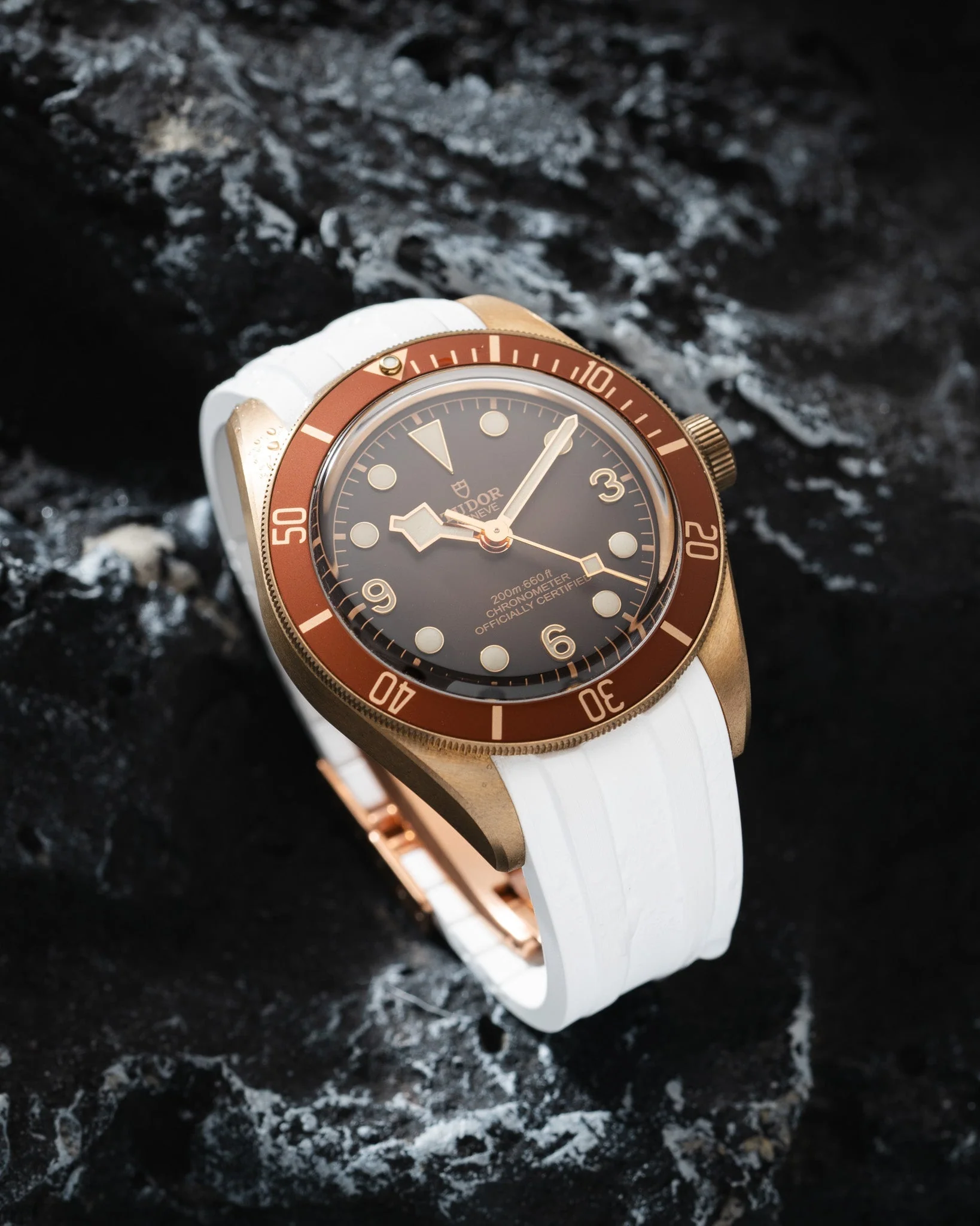 White CTS Rubber Strap for Tudor BB58 - Image 3