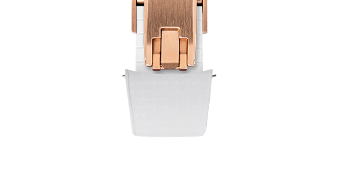 White Curved CTS Rubber Strap for MB&F MAD1 - Image 10