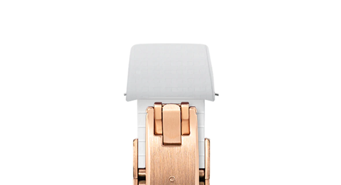 White Curved CTS Rubber Strap for MB&F MAD1 - Image 9