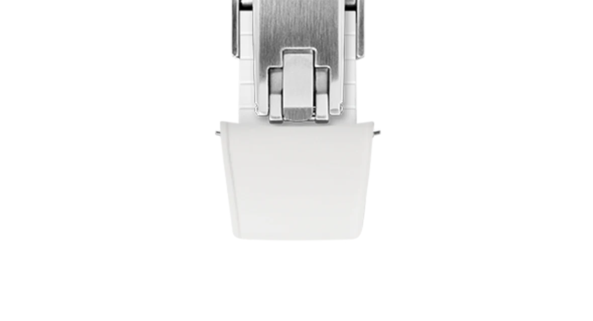 White Curved CTS Rubber Strap - Image 12