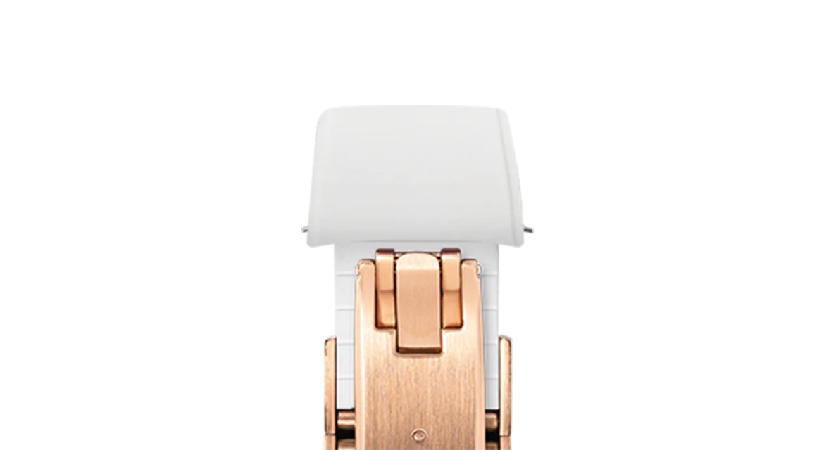 White Curved CTS Rubber Strap - Image 13