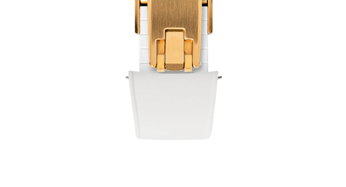 White Curved CTS Rubber Strap - Image 16