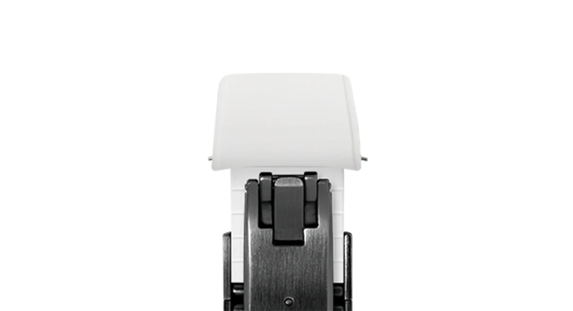 White Curved CTS Rubber Strap - Image 17