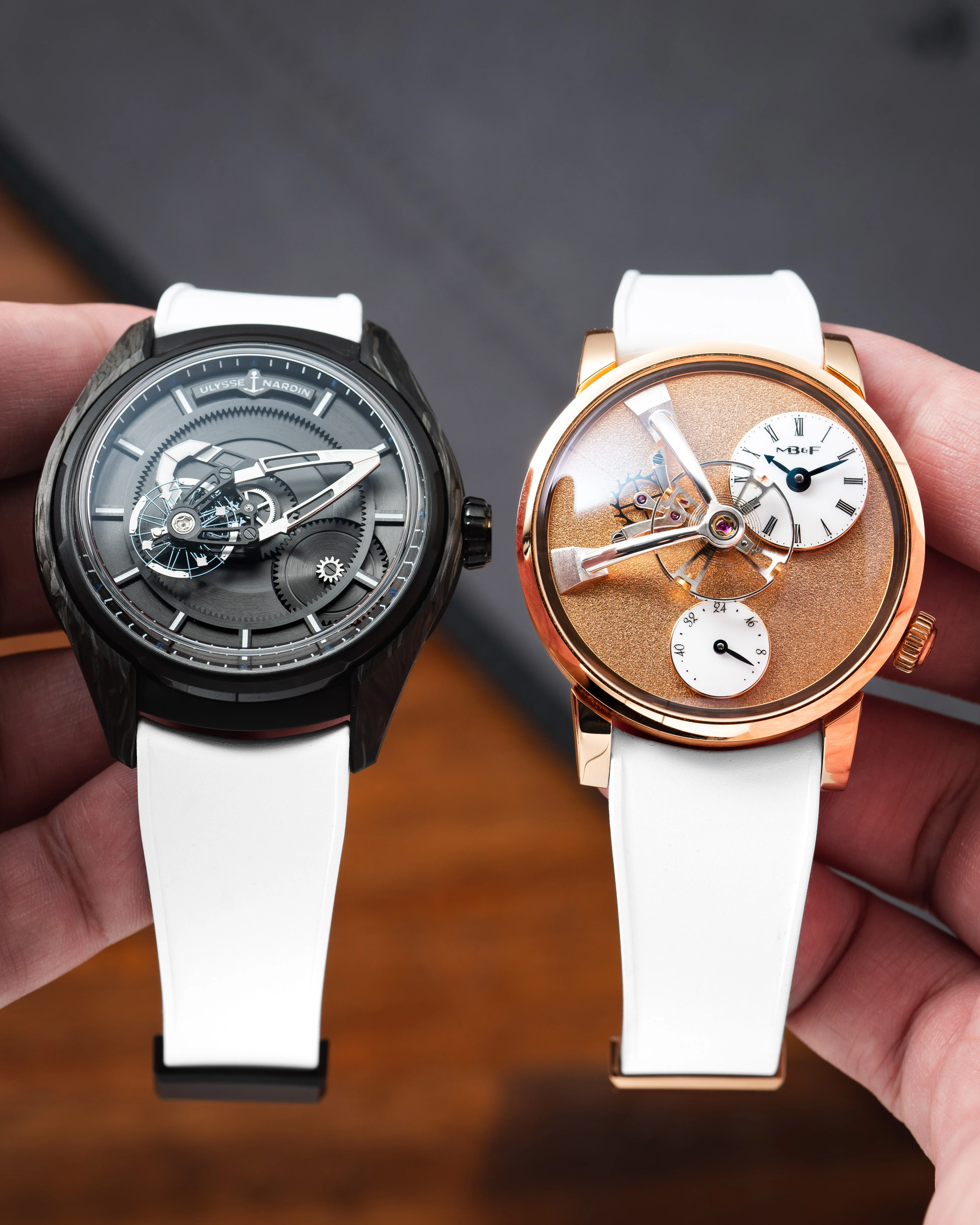 White Curved CTS Rubber Strap - Image 6
