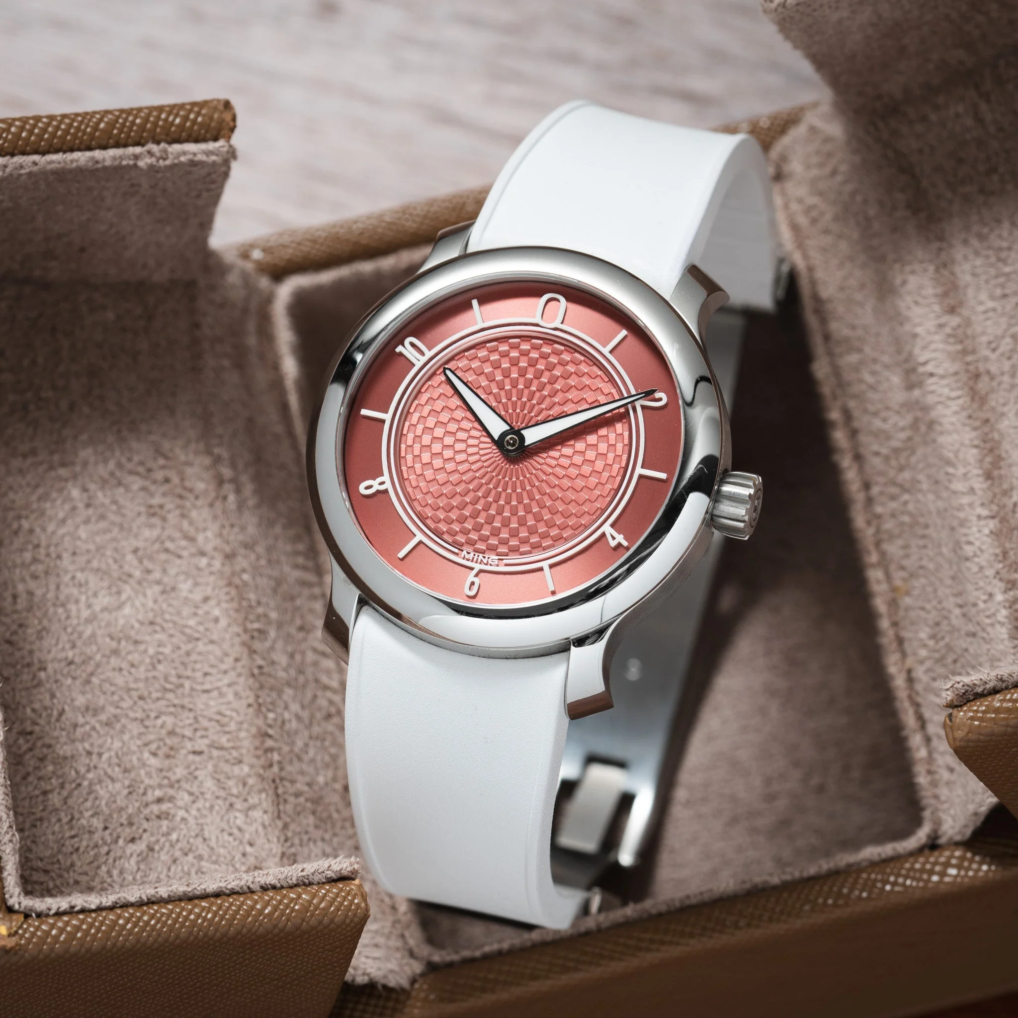White Curved CTS Rubber Strap - Image 7