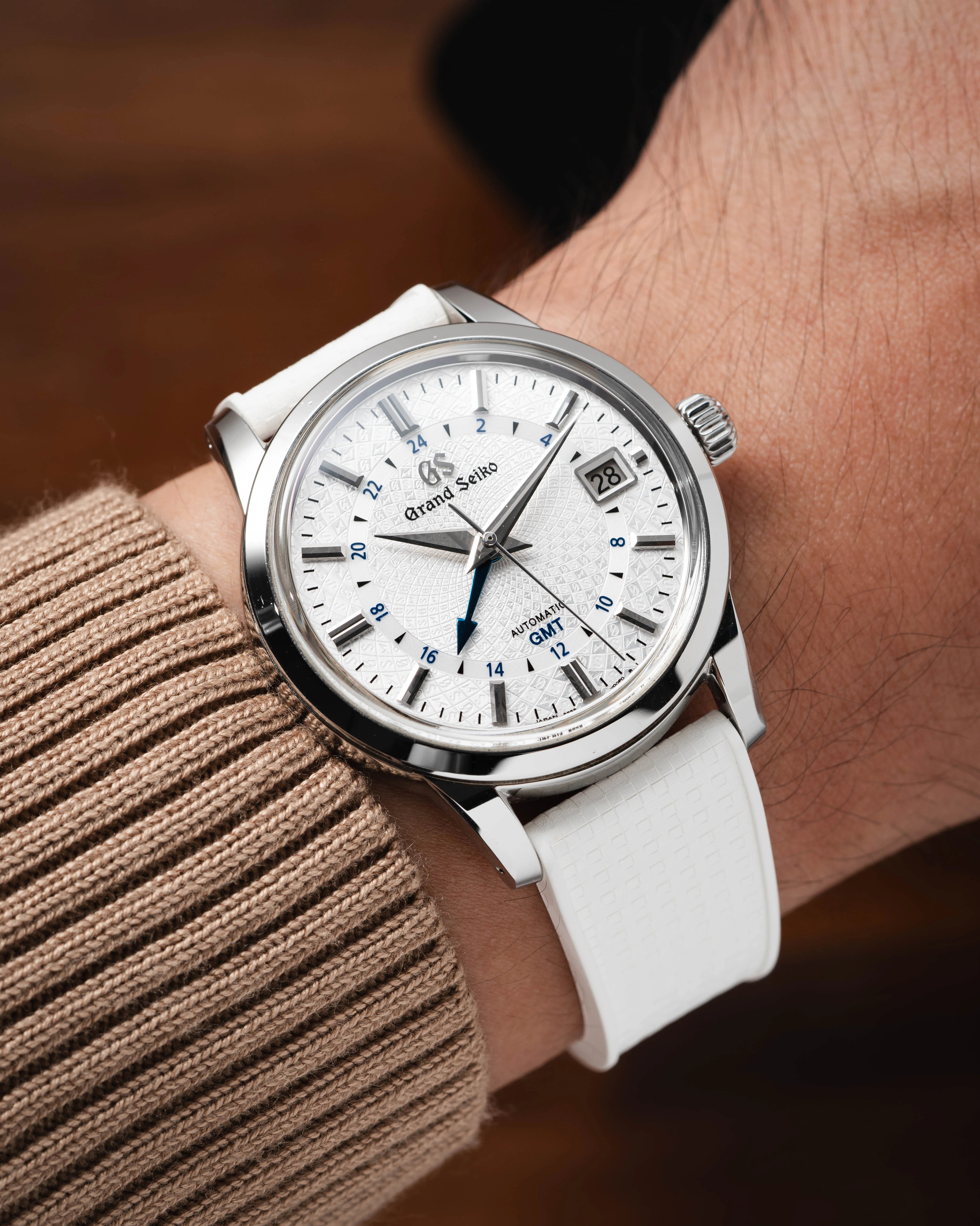 White Mosaic CTS Rubber Strap - Image 4