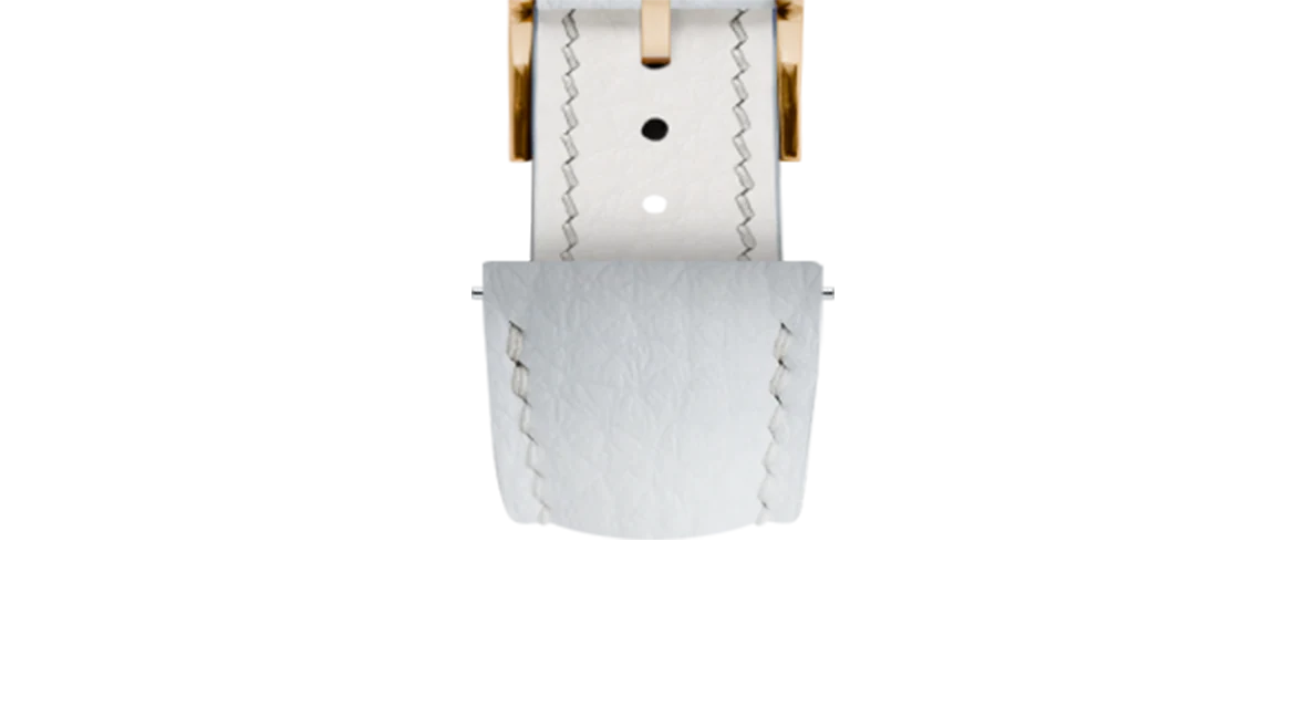 White Rubberised Leather (Togo) Signature Strap - Image 10