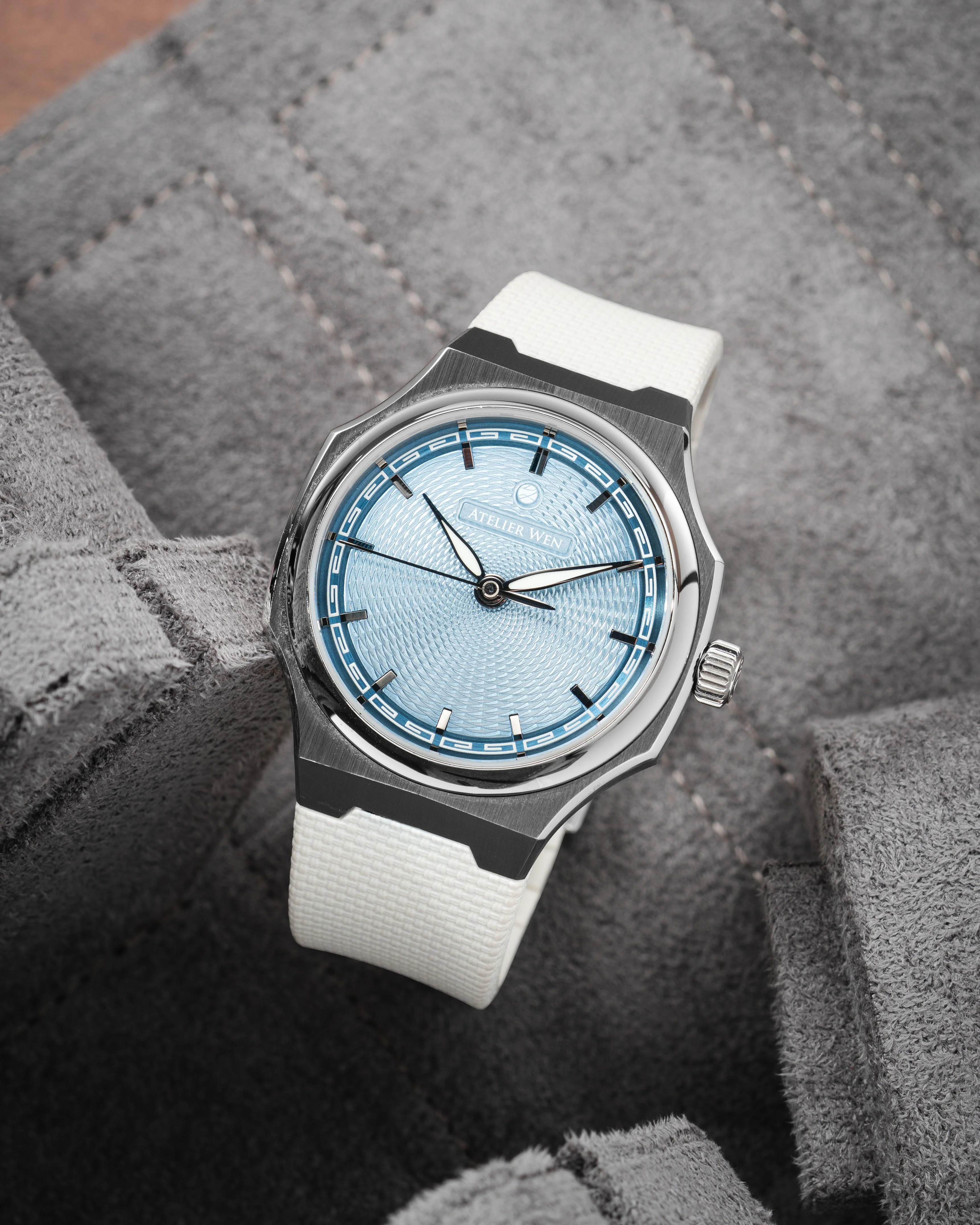 White Sailcloth CTS Rubber Strap for Atelier Wen Perception - Image 4