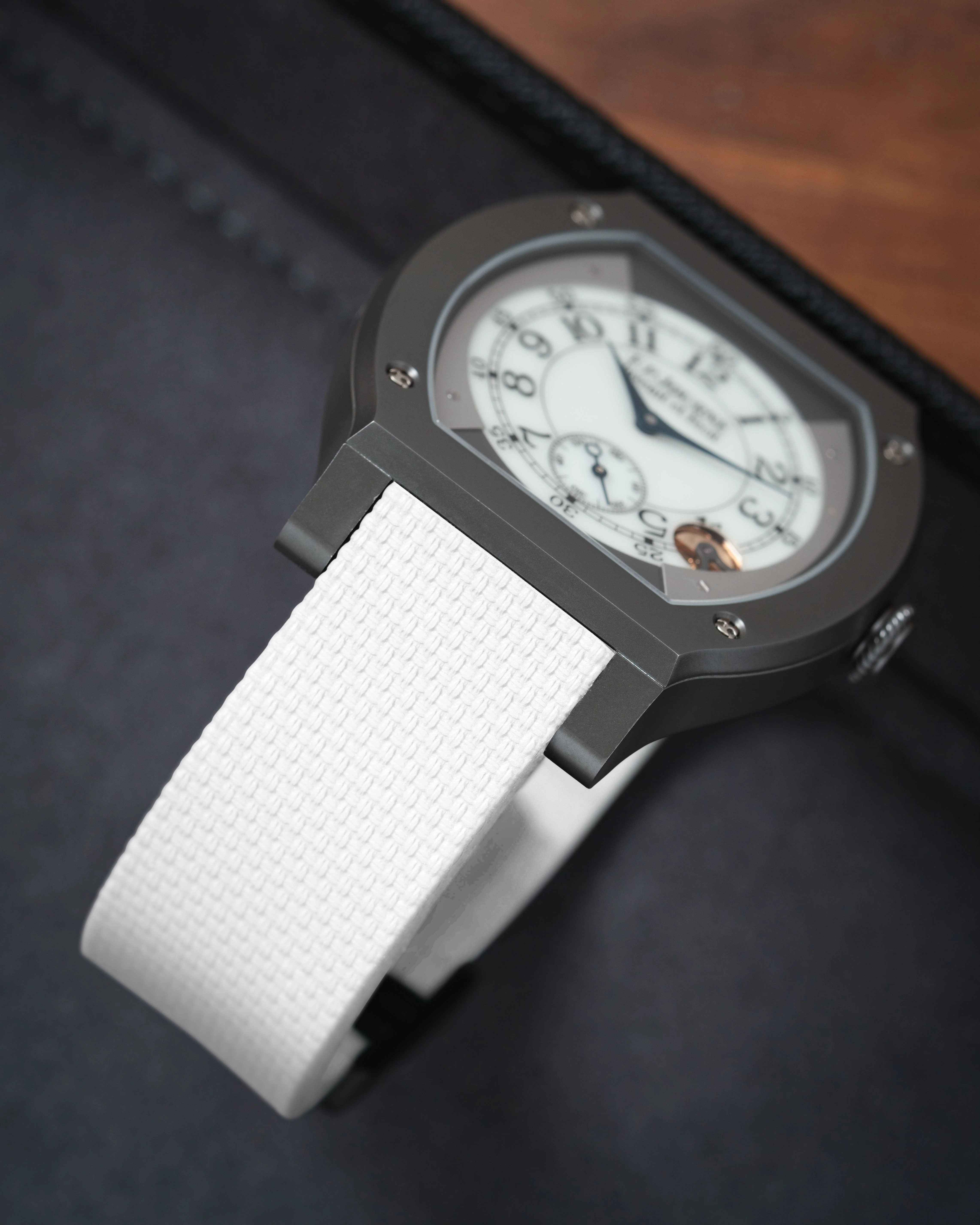White Sailcloth CTS Rubber Strap for F.P. Journe Élégante - Image 4