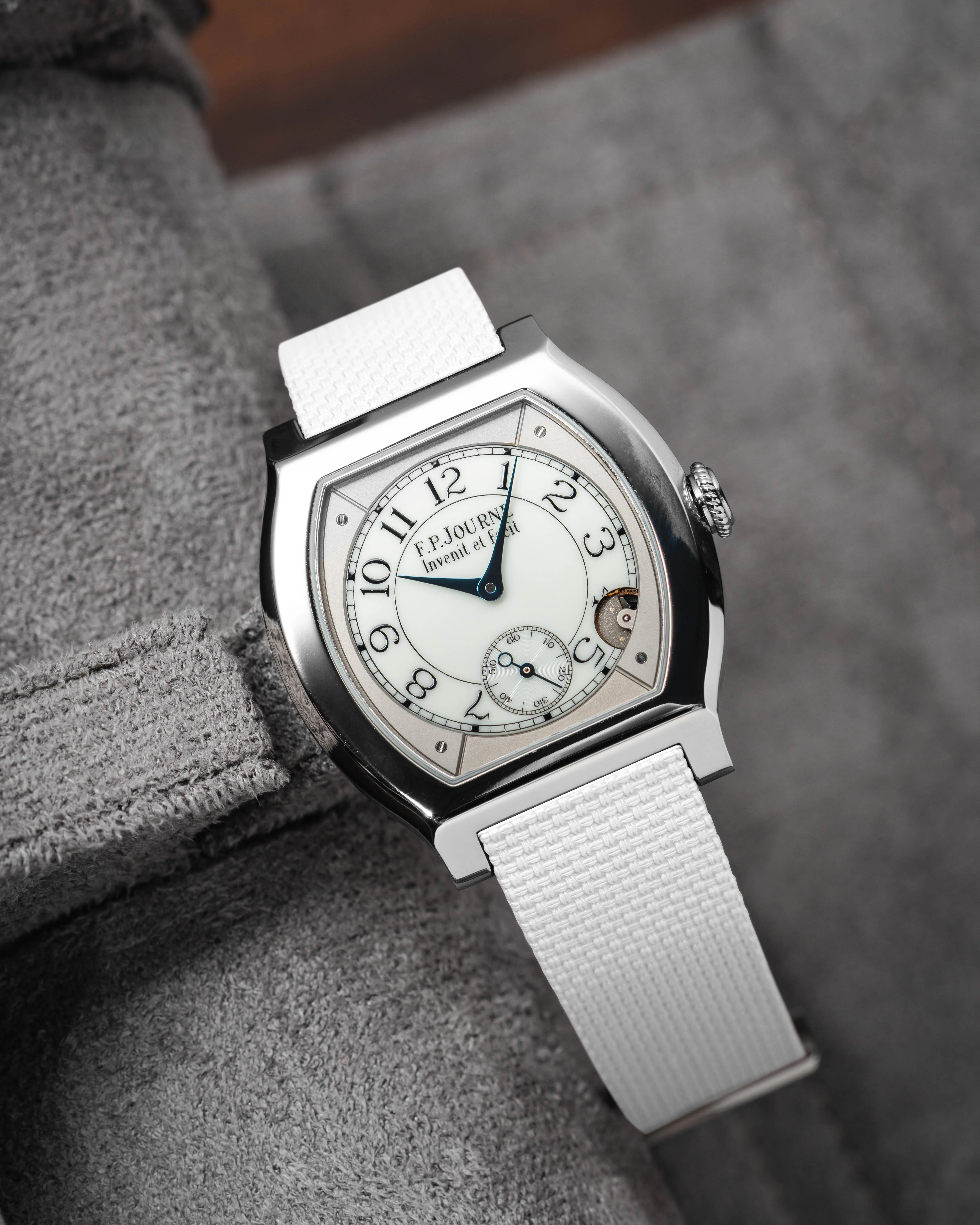 White Sailcloth CTS Rubber Strap for F.P. Journe Élégante - Image 5