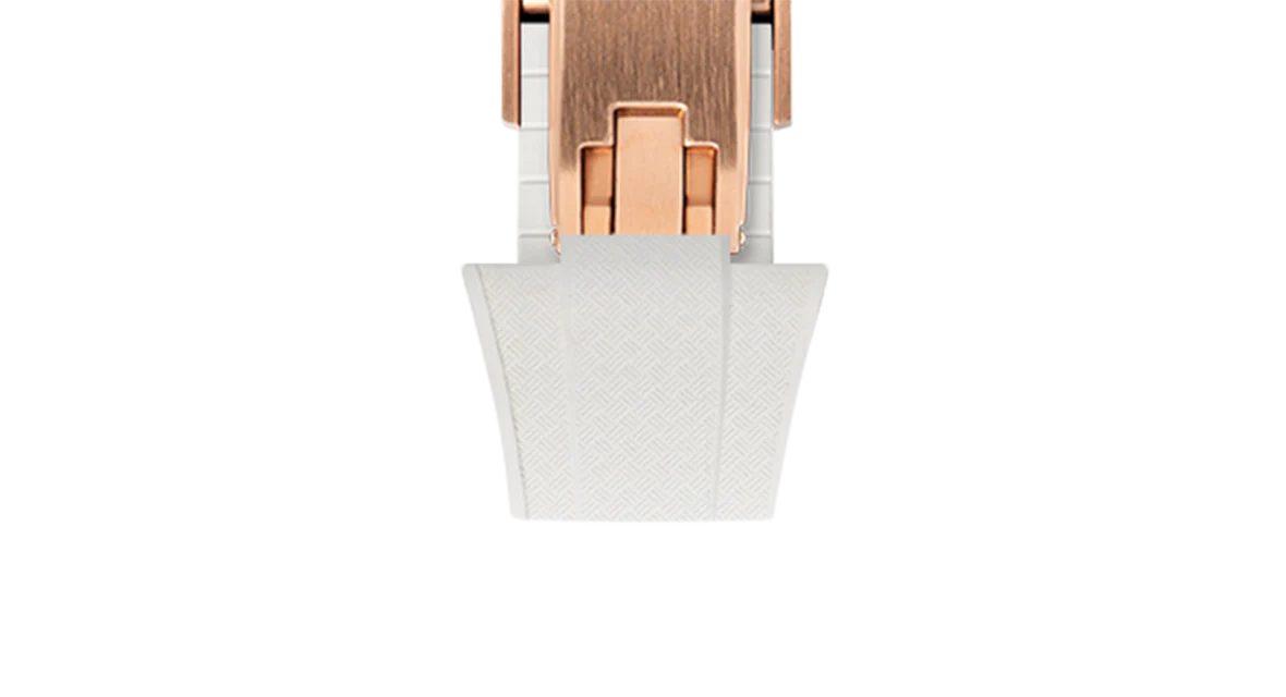 White CTS Rubber Strap for Tissot PRX - Image 15