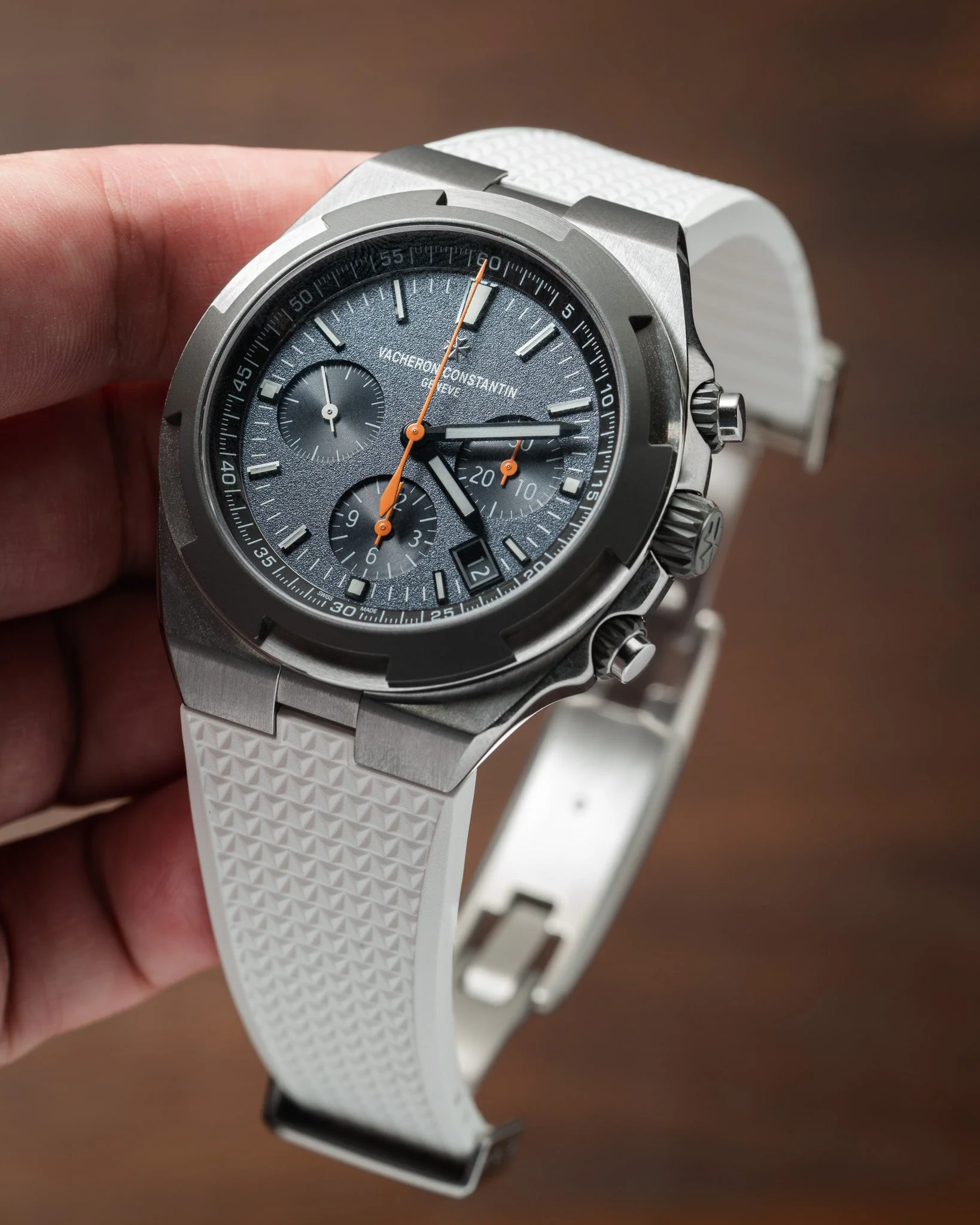 White CTS Rubber Strap for Vacheron Constantin Overseas - Image 4