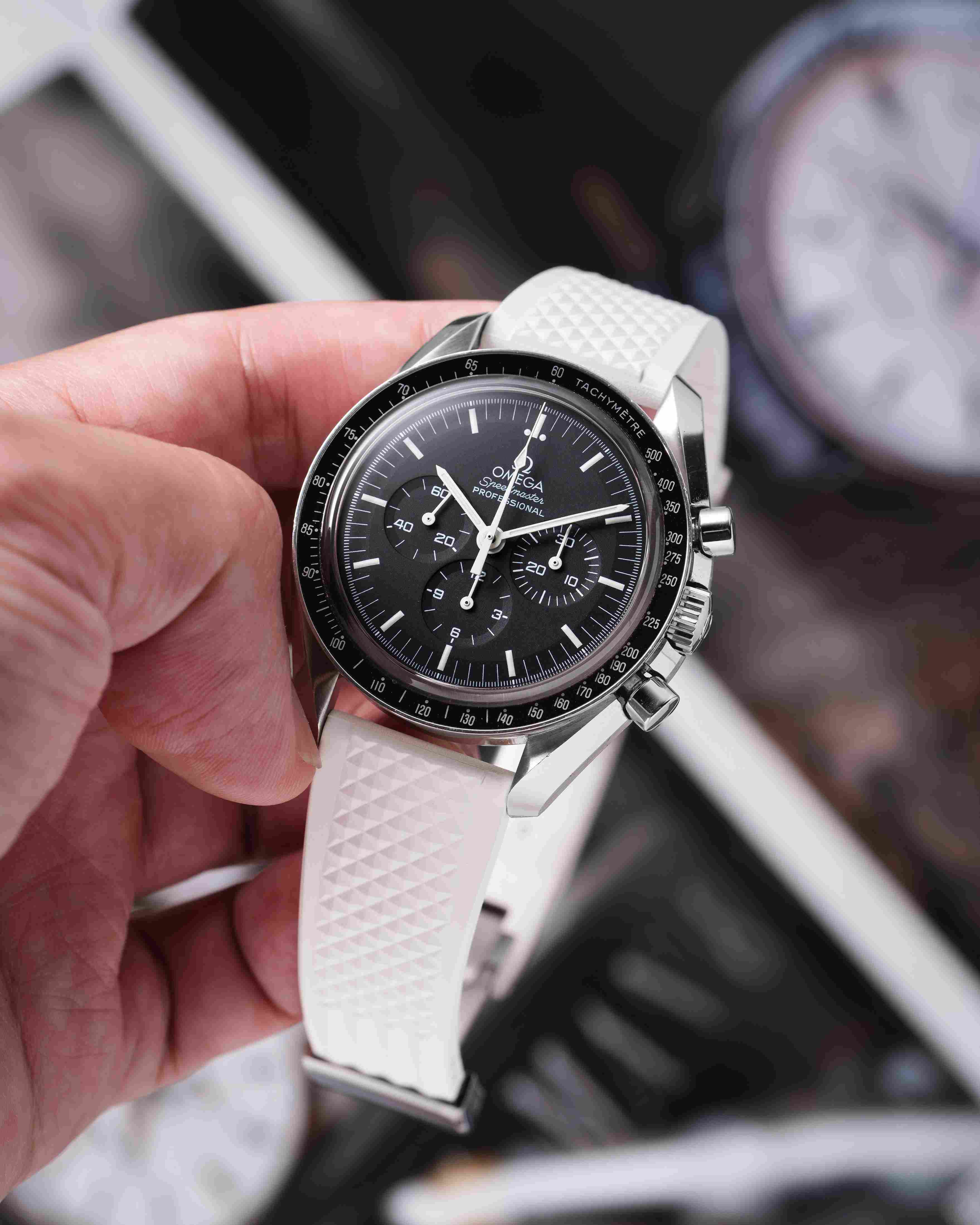 White Waffle CTS Rubber Strap - Image 2